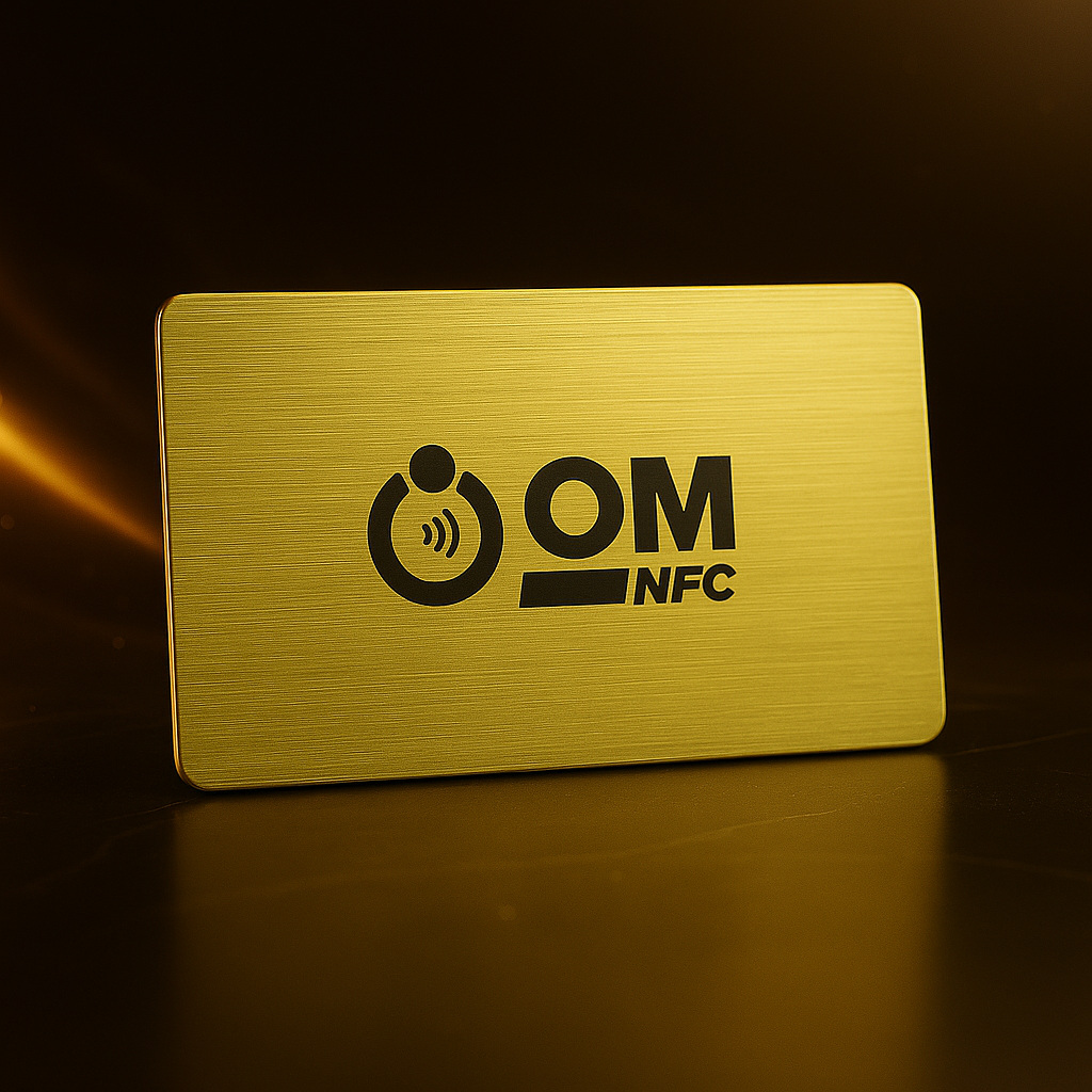 Textured Gold Metal NFC Card