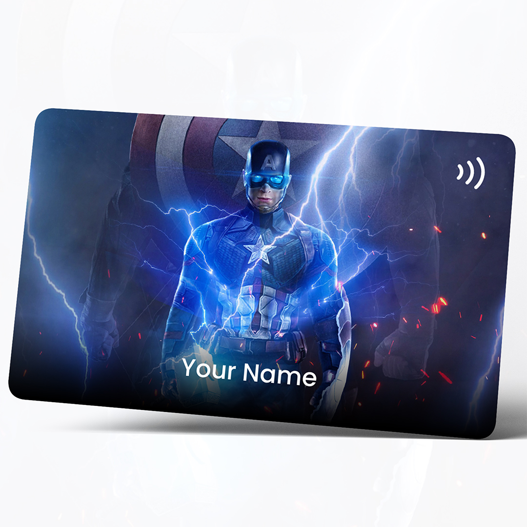 Marvel Theme - Captain America PVC Card 5