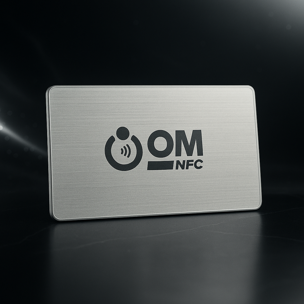 Textured Silver Metal NFC Card